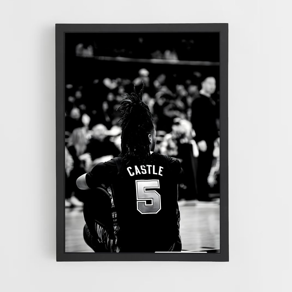 Poster La Solitude de l'Homme – affiche Basketball (vue 2)
